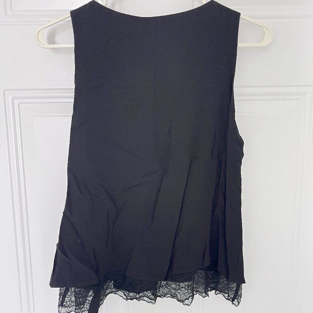 ZARA Black Side Tied Sleeveless Top - Picture 3 of 3